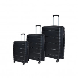 Set kufrov PREMIUM 3-dielny čierny