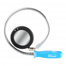 Zrkadielko guľaté ohybné magnetické s LED diódami