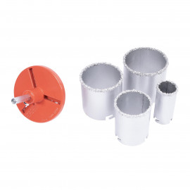 Korunka vykružovacia diamantová 33-73mm sada 6 dielov