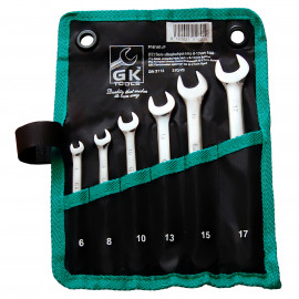 Kľúče v textilnom obale očkoploché sada 6 dielna