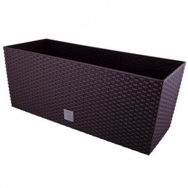 Kvetináč RATO case tmavohnedý 50x19x19cm