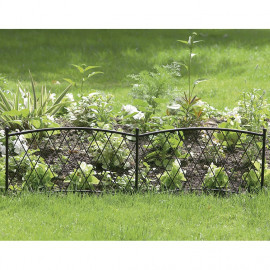 Classic metal border 0,4x1m hnedý