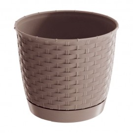 Kvetináč RATOLLA round mocca 22x19,5cm