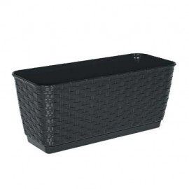Kvetináč RATOLLA P antracit 38x15x14cm