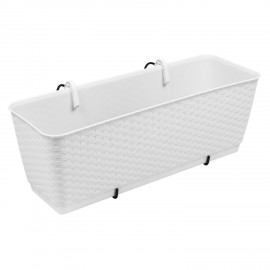 Kvetináč RATOLLA PW biely 50x17x17cm