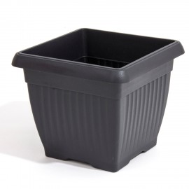 Kvetináč TERRA (hranatý) antracit 30x30x25cm