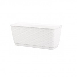 Kvetináč RATOLLA P biely 30x12x13cm