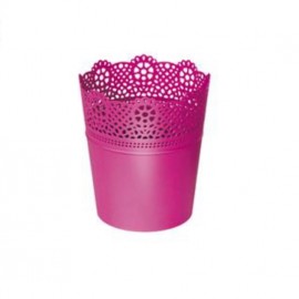 Kvetináč LACE fuchsia 13,5x15,5cm