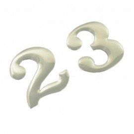 Číslo samolepiace '4' 3,5cm strieborné