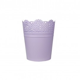 Kvetináč LACE bledofialová 16x18,5cm