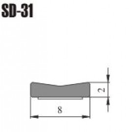 Tesnenie čierne SD31 (DGP) 8x2mm  200m
