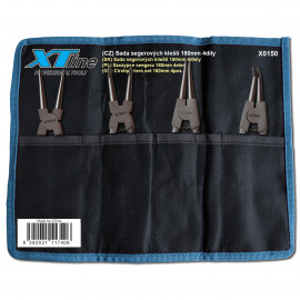 Kliešte segerové CrV sada 4 diely 180mm