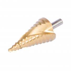 Vrták stupňovitý HSS špirálová drážka 6-38mm krok2