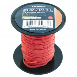Špagát 50m 1,7mm červený