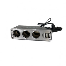 Roztrojka zapaľovača s USB2 3,1A 12/24V