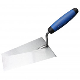 Murárska oceľová lyžica softgrip 180mm