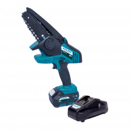 Aku mini reťazová píla 18V + batéria 2.0Ah + nabíjačka 2.4A
