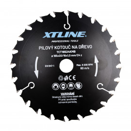 Kotúč pílový s SK plátmi na drevo kombinovaný 165x1x20mm/24 zubov