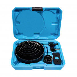 Sada vykružovacích koruniek 16 dielov 19-127mm, plastový box