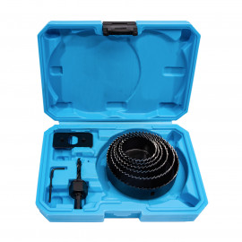 Sada vykružovacích koruniek 8 dielov 51-102mm, plastový box