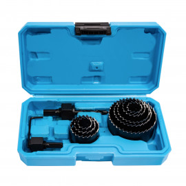 Sada vykružovacích koruniek 10 dielov 19-64mm, plastový box