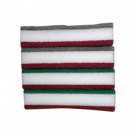 Brús.špongia mäkká 1bal/4ks 150x100x30mm, zr. 80/120/240