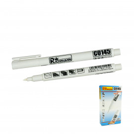 Označovač biely - tenký 1bal/12ks