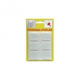 Filcové podložky - biela 28x28x3mm 105 