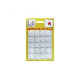 Filcové podložky - biela 16x3mm 102 