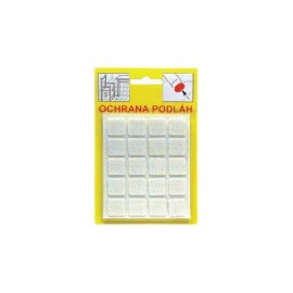 Filcové podložky - biela 16x16x3mm 101 