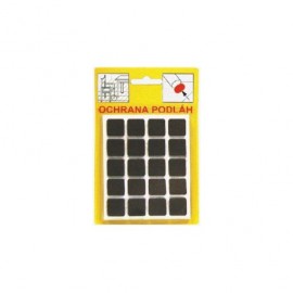 Filcové podložky - hnedá 16x16x3mm 101 