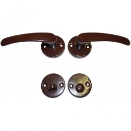 Kľučka MICHAELA rozeta WC Hnedá