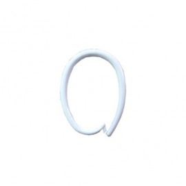 Krúžok na sprchový záves biely