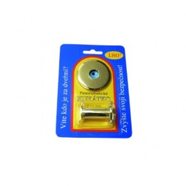 Kukátko 180 s podložkou a krytom mosadzné