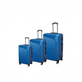 Set kufrov 3-dielny modrý