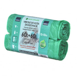 Vrecká do koša s uchom 2x10ks 60l ECO