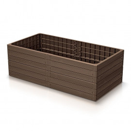 Vyvýšený záhon BASE WOODY 149,2 cm hnedý